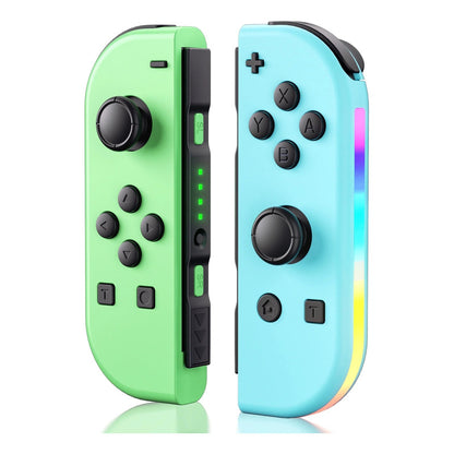 CONTROL MANDO INALÁMBRICO PARA NINTENDO SWITCH JOY-CON VERDE / AZUL PASTEL | LED