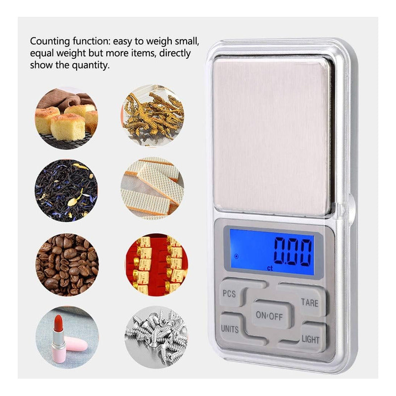 BÁSCULA DIGITAL ALTA PRECISIÓN 0.01G-500G JOYERÍA CRAFTING