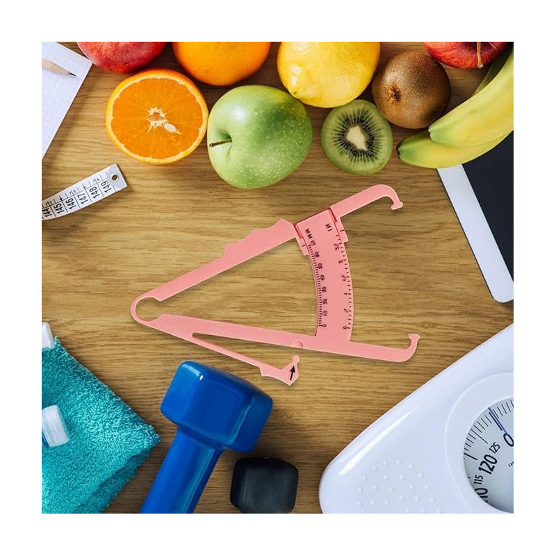 ADIPÓMETRO PLICÓMETRO ROSADO MEDIDOR DE GRASA CORPORAL