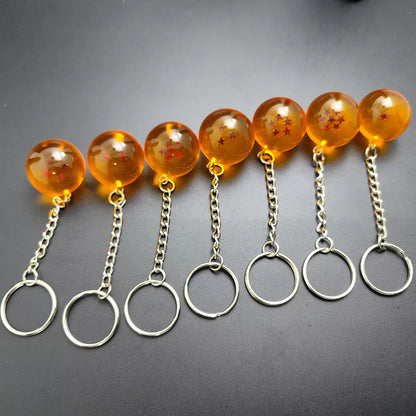 LLAVERO GOKU 7 STAR ESFERAS DEL DRAGON BALL Z SUPER SAYAYIN NARANJA