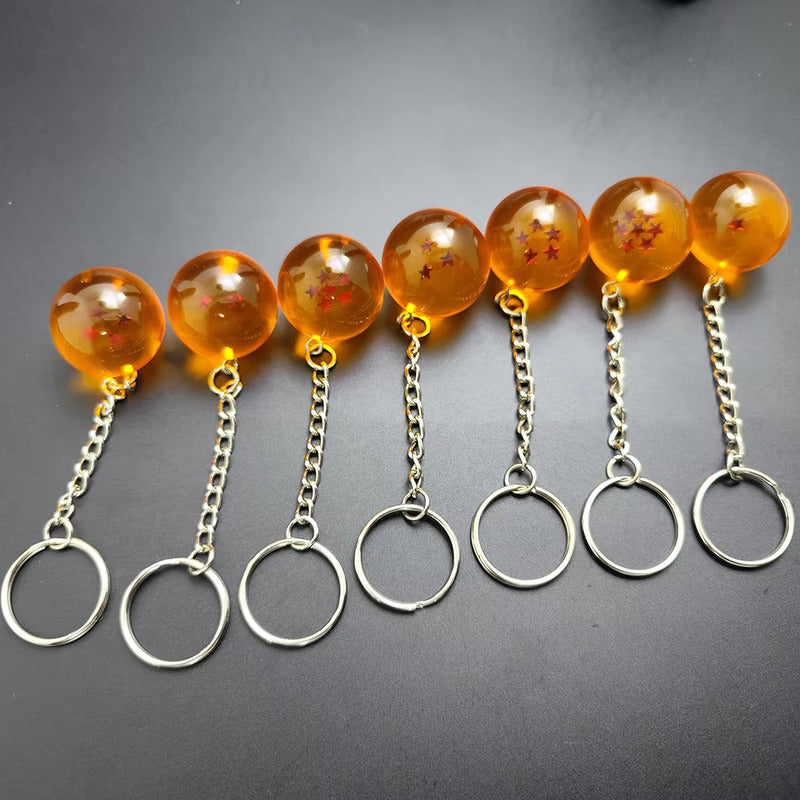 LLAVERO ESFERA DEL DRAGON BALL Z GOKU SUPER SAYAYIN 1 STAR NARANJA