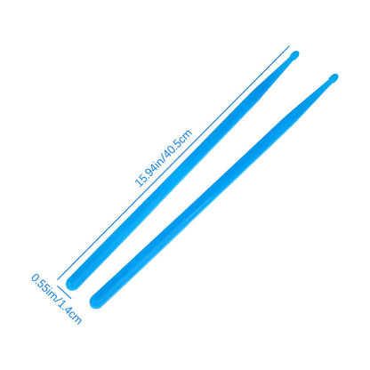 BAQUETAS 5A FLUORESCENTES AZUL BATERÍA PERCUSIÓN LIVE VIDEO AZUL 5A