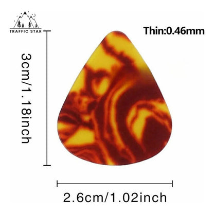 5X PUAS PICKS UÑAS GUITARRA ACÚSTICA ELÉCTRICA COLOR VARIADO VARIADO FINO