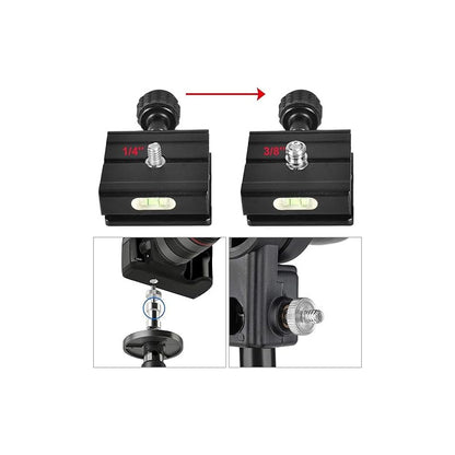 CONVERTIDOR 1/4 3/8 (3 EN 1) TORNILLO TRÍPODE LUZ ADAPTADOR