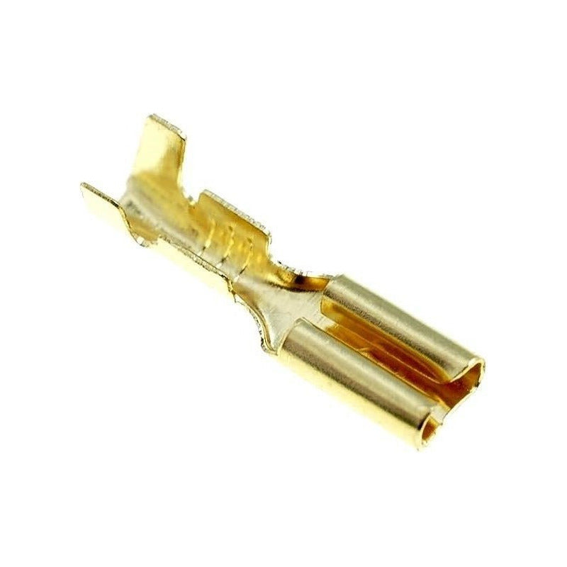 10X CONECTOR ENCRIMPADO 2.8 HEMBRA 16MM CONEXION ELECTRICO COBRE