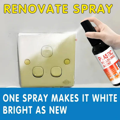 SPRAY ELIMINADOR AMARILLAMIENTO CARCAZAS PLÁSTICO REPARACIÓN NEGRO