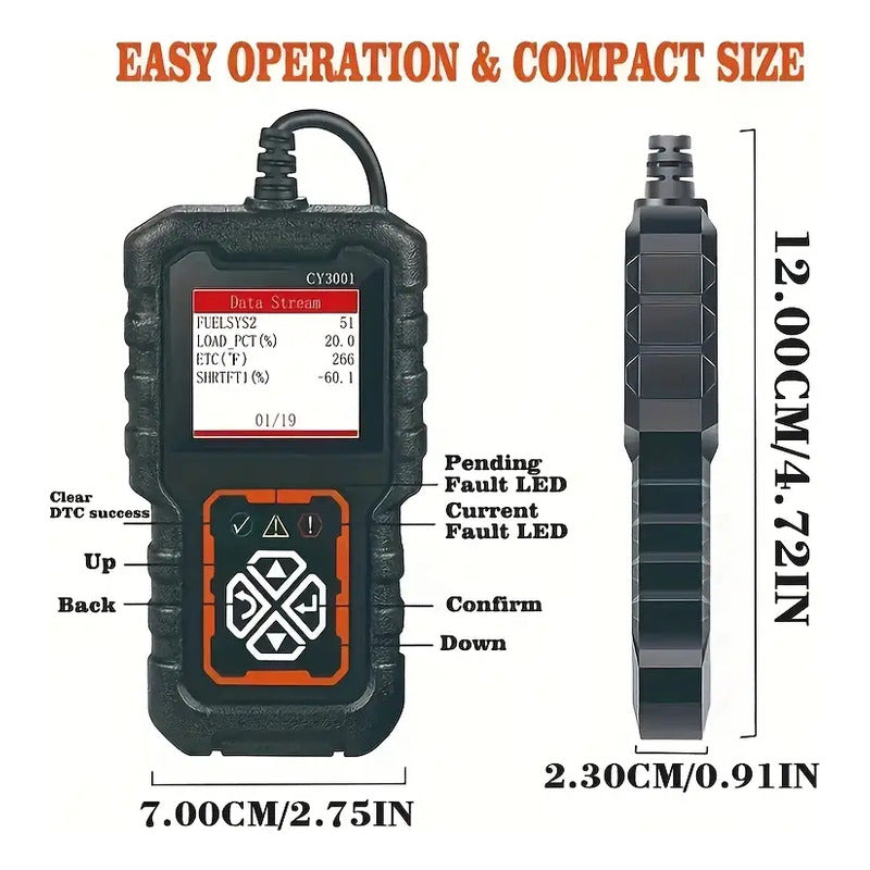 ESCÁNER OBD2 AUTO LECTOR CÓDIGOS MOTOR DIAGNÓSTICO CAN