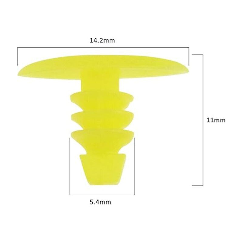 10X PIN CLIP REMACHE PLASTICO TAPICERIA PUERTA PANEL CARRO