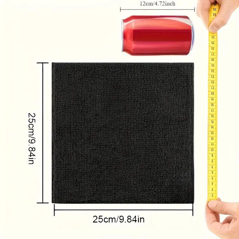 PAÑO TOALLA LIMPIEZA MULTIUSOS MICROFIBRA SUPERABSORBENTE NEGRO