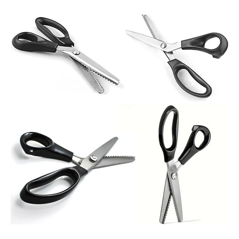 TIJERAS SASTRERÍA MODISTERÍA MARROQUINERÍA BISUTERÍA ZIGZAG NEGRO