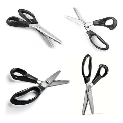 TIJERAS SASTRERÍA MODISTERÍA MARROQUINERÍA BISUTERÍA ZIGZAG NEGRO