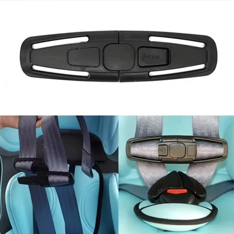 BROCHE AJUSTE CINTURON SEGURIDAD SILLA NIÑOS CARRO RUTA COLE NEGRO
