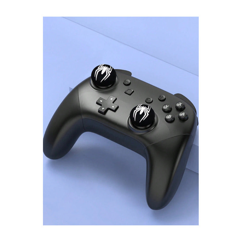 2X PROTECTOR SILICONA JOYSTICK SPIDERMAN LOGO 2011 NEGRO NEGRO