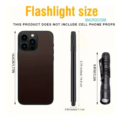 KIT ESFERO + LÁMPARA UV BOLSILLO MENSAJE SECRETO MULTIUSOS NEGRO