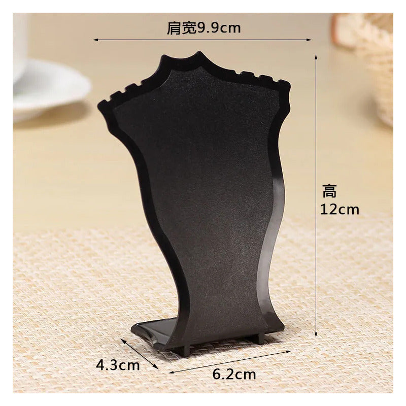 EXHIBIDOR COLLAR ARETES JOYAS PENDIENTES SOPORTE JOYERIA BLANCO