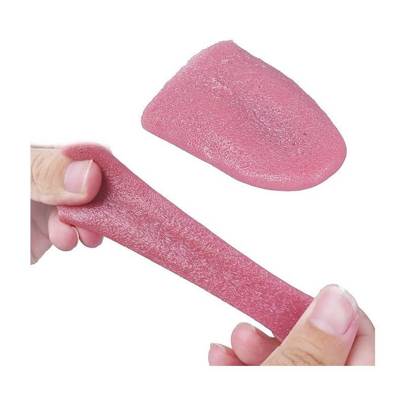 LENGUA FALSA TRUCOS MAGIA BROMAS EVENTOS FIESTAS HALLOWEEN CORAL CLARO