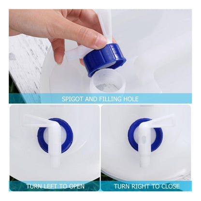 CONTENEDOR PLEGABLE AGUA CAMPING PASEO PESCA GASOLINA 5 LTS