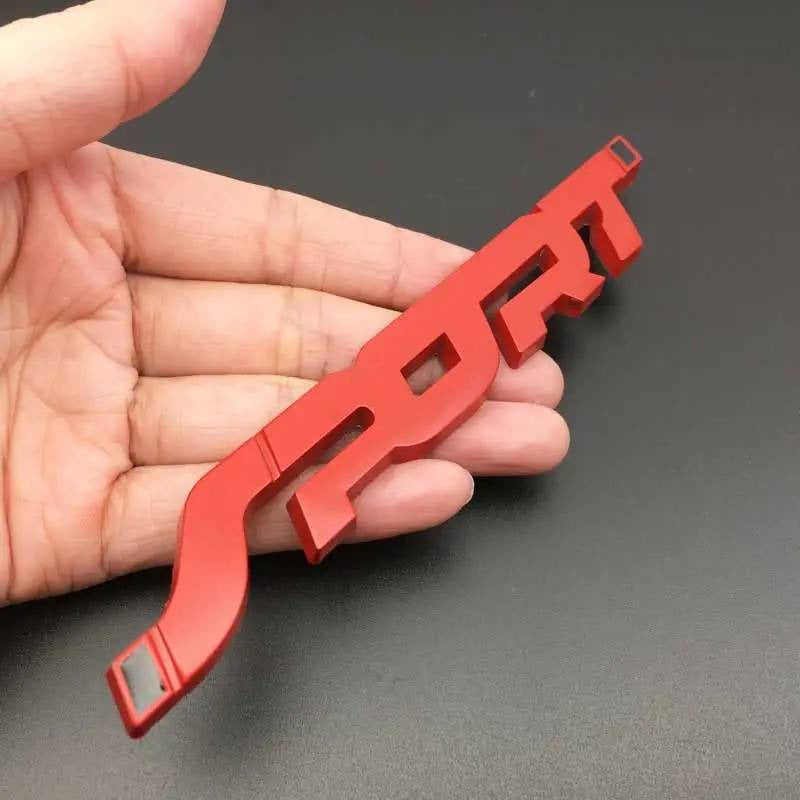 EMBLEMA SPORT 3D METAL ADHESIVO CARRO VEHÍCULO INSIGNIA LUJO