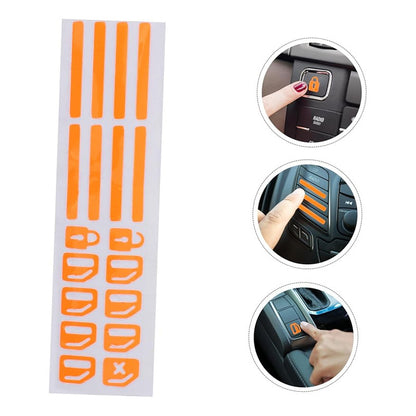 CALCOMANIA LUMINOSA ELEVAVIDRIOS FLUORESCENTE AUTOADHESIVA