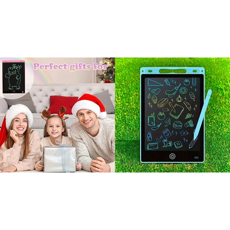 TABLET DIDÁCTICA DIBUJO PIZARRA ELECTRÓNICA LÁPIZ ÓPTICO AZUL CLARO