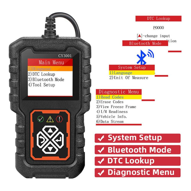 ESCÁNER OBD2 AUTO LECTOR CÓDIGOS MOTOR DIAGNÓSTICO CAN