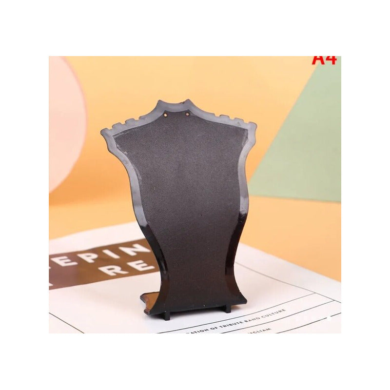 EXHIBIDOR COLLAR ARETES JOYAS PENDIENTES SOPORTE JOYERIA BLANCO