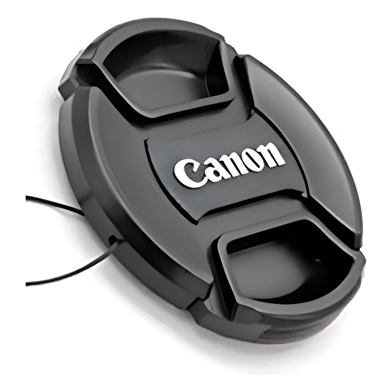 TAPA CANON LENTE FRONTAL+CUERDA Ø55MM CAMARA FOTO VIDEO NEGRO