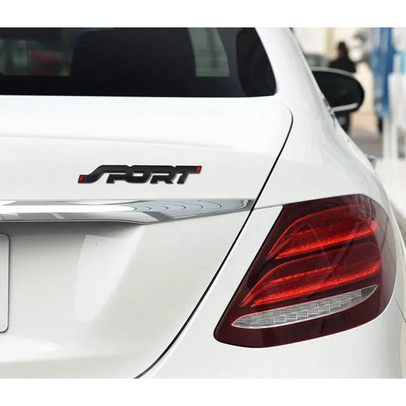 EMBLEMA SPORT METAL 3D ADHESIVO VEHÍCULO INSIGNIA LUJO CARRO