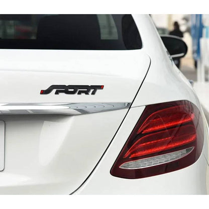 EMBLEMA SPORT METAL 3D ADHESIVO VEHÍCULO INSIGNIA LUJO CARRO