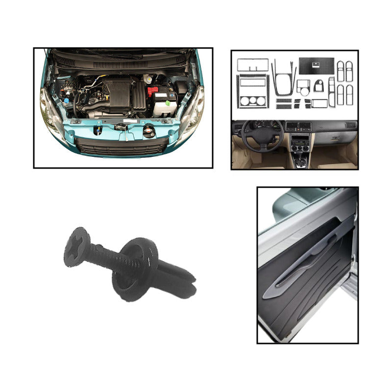 10X PIN CLIP PLÁSTICO AJUSTE 10X10X5MM CARRO TABLERO