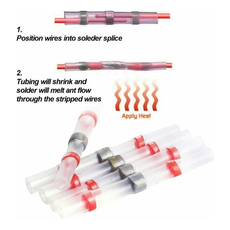 10X CONECTOR TERMOENCOGIBLE TERMORETRACTIL 2.7 X 3.6 X 40 MM