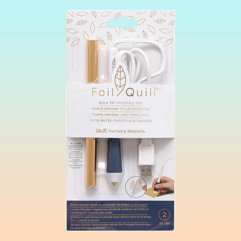 BOLIGRAFO CALOR USB CALIGRAFIA FOIL QUILL ESTILO LIBRE AZUL 0°