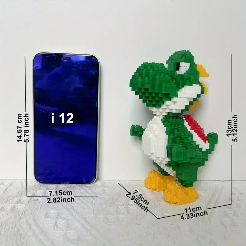 DINOSAURIO ROMPECABEZAS YOSHI BLOQUES BROS PUZZLE MARIO