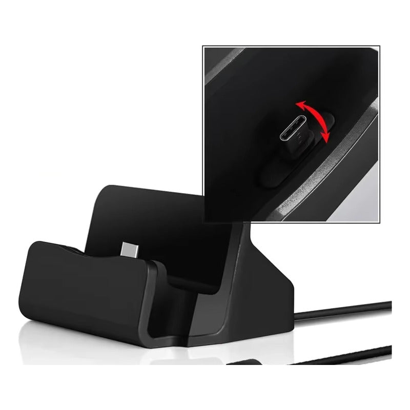 CARGADOR CELULAR BAHÍA USB TIPO C ANDROID CARGA RÁPIDA NEGRO