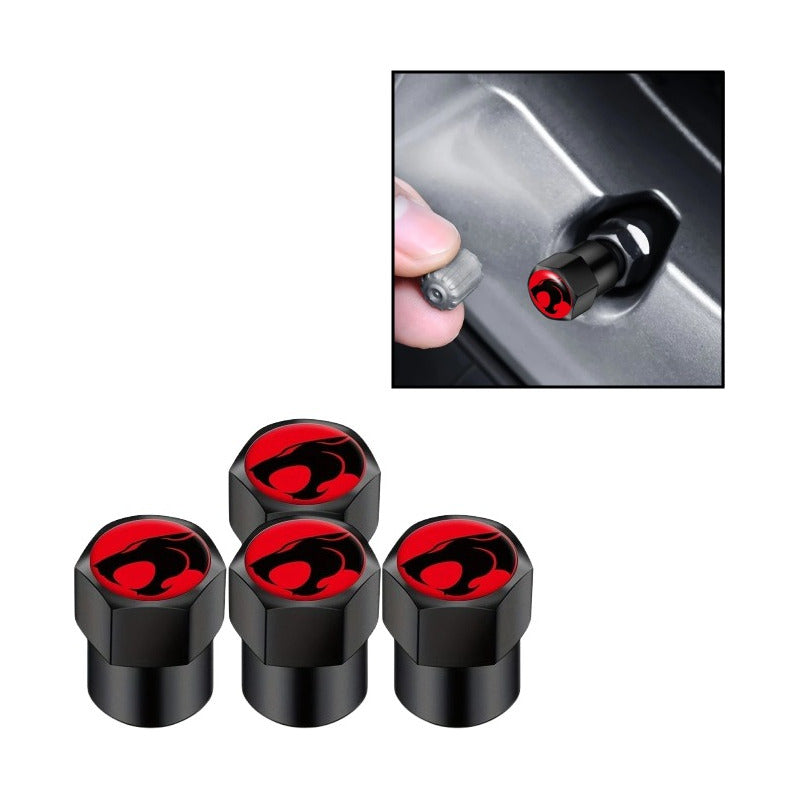 JUEGO TAPA VÁLVULA AIRE LLANTA CARRO MOTO BICI THUNDERCATS