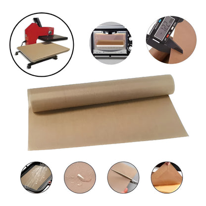 HOJA TEFLÓN 40X30 CMS SUBLIMACIÓN COCINA PLANCHA CALOR HORNO MARRÓN CLARO