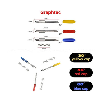 PORTA CUCHILLA GRAPHTEC CB09 CAMEO SILHOUETTE + 60° 45° 30° 60°