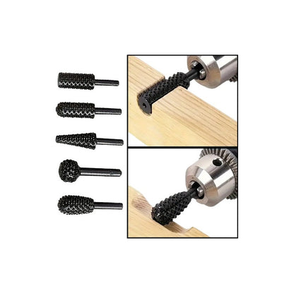 5 PCS BROCA MADERA TALLADO MARQUETERÍA CARPINTERÍA BISUTERÍA