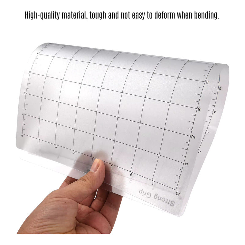 TAPETE CORTE 8X12 PULG AIBECY STANDAR GRIP PARA CRICUT CAMEO TRANSPARENTE
