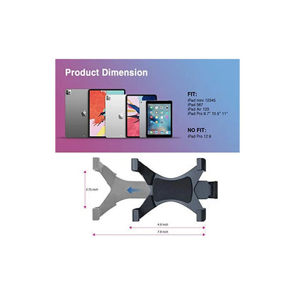 BASE SOPORTE UNIVERSAL TABLET ROSCA 1/4 TRÍPODE ESTUDIO NEGRO