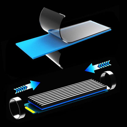 DISIPADOR RAM SO-DIMM Y SSD M.2 NVME LAPTOP PORTÁTIL NEGRO