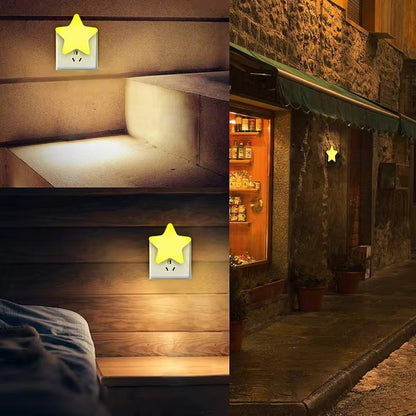 LUZ LED NOCTURNA NIÑOS SENSOR CONTROL PARED ALCOBA AMARILLO 110V AMARILLO