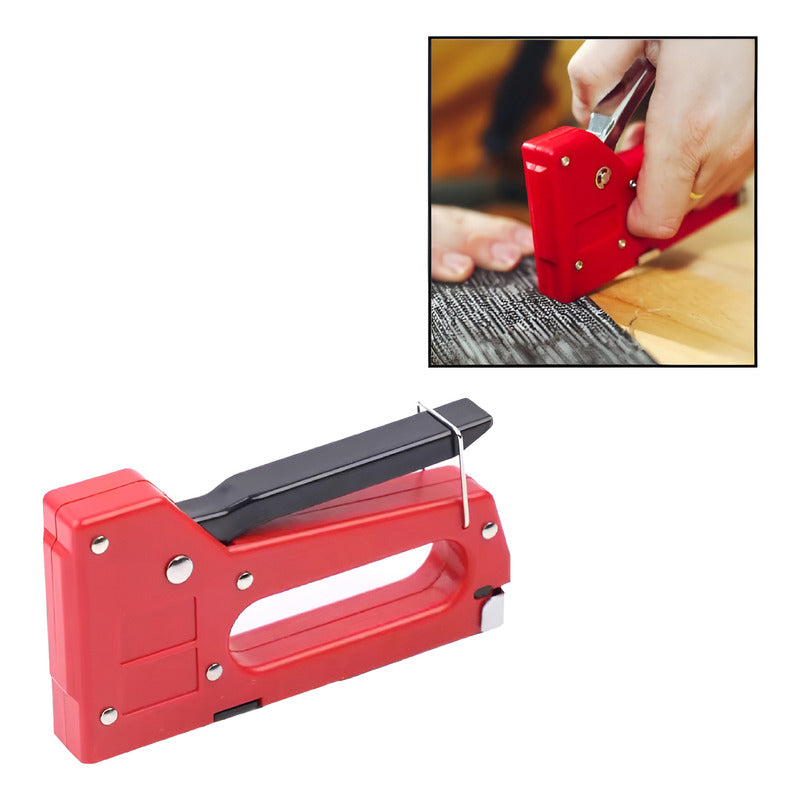 KIT GRAPADORA INDUSTRIAL MANUAL 60 GRAPAS CARTÓN MADERA