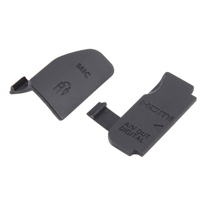 CUBIERTA TAPA COBERTOR GOMA CAUCHO CONEXIONES CANON 70D NEGRO