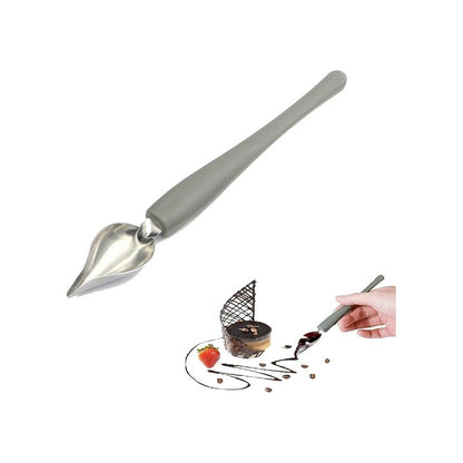 CUCHARA DECORACION PASTELERIA REPOSTERIA FINE DINE COCINA GRIS