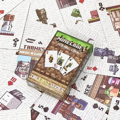 JUEGO CARTAS POKER FIRST SERIES VERSION LIMITADA MINECRAFT PIXEL MINECRAFT INGLÉS