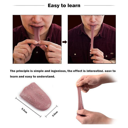 LENGUA FALSA TRUCOS MAGIA BROMAS EVENTOS FIESTAS HALLOWEEN CORAL CLARO