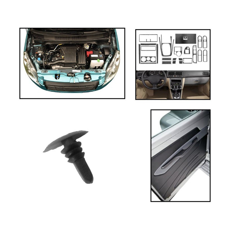 10X PIN CLIP UNIVERSAL PLÁSTICO TAPICERIA PUERTA PANEL CARRO