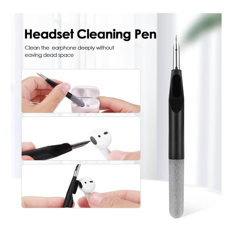 LÁPIZ LIMPIEZA PARA AUDÍFONOS INALÁMBRICOS PODS NEGRO