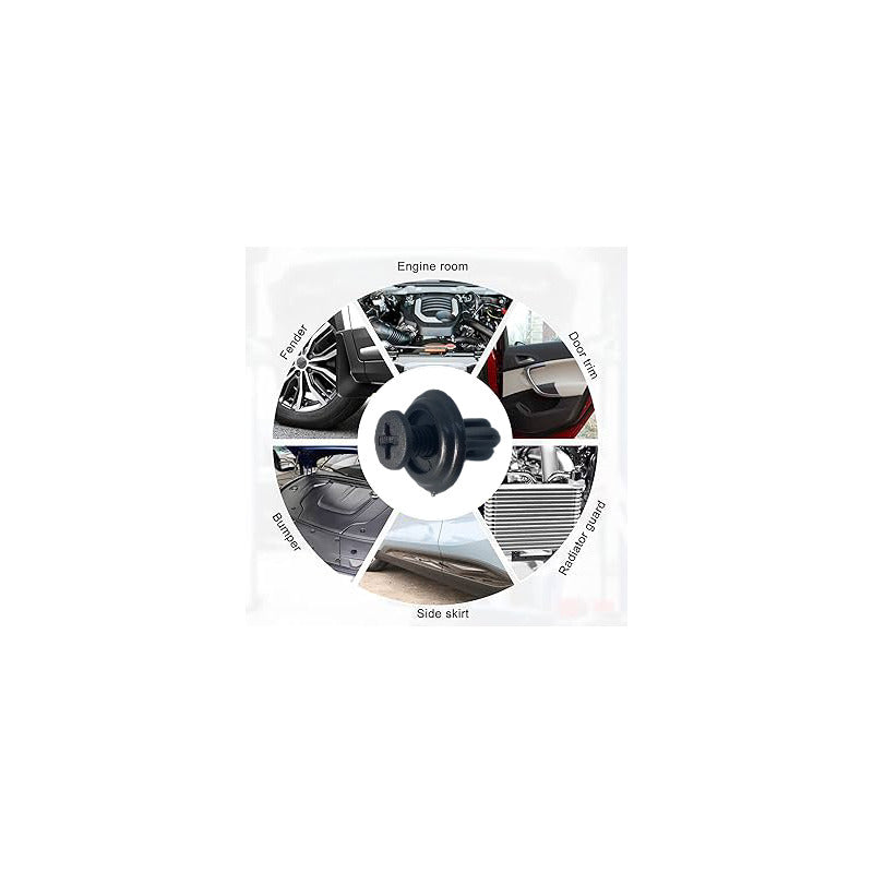 10X PIN CLIP PLÁSTICO AJUSTE 13X11X6MM CARRO TABLERO